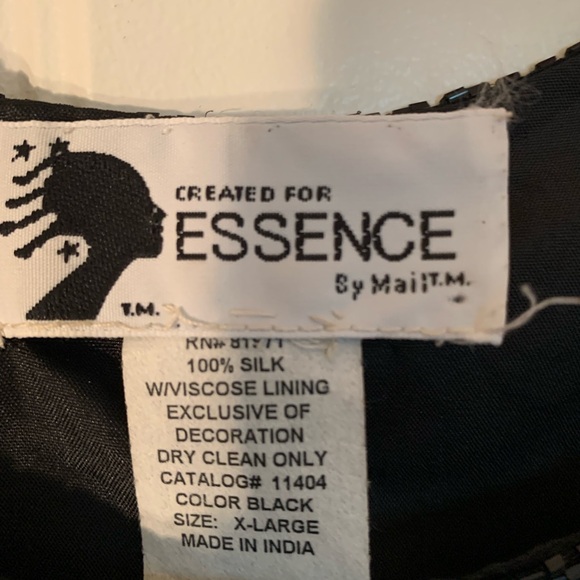 Essence by Mail Silk Sequined Beaded Tank - Picture 3 of 5